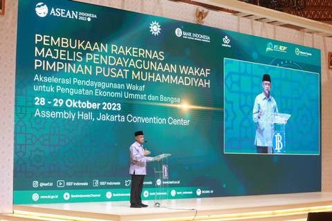 Majelis Pendayagunaan Wakaf Pimpinan Pusat Muhammadiyah (MPW PP Muhammadiyah) telah melaksanakan Rakernas I pada tanggal 27 sd 29 Oktober 2023 di Assembly Hall Jakarta Covention Center. dok. istimewa