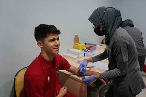 Timnas U-17 melakukan tes kesehatan jelang Piala Dunia U-17 2023 pada Selasa (31/10/2023). Foto: PSSI