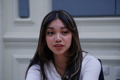 Penyanyi Naura Ayu saat berkunjung ke kantor kumparan, Jakarta, Rabu (1/11/2023).  Foto: Dicky Adam Sidiq/kumparan