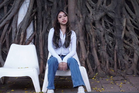 Penyanyi Naura Ayu saat berkunjung ke kantor kumparan, Jakarta, Rabu (1/11/2023).  Foto: Dicky Adam Sidiq/kumparan 