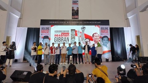 Cawapres Gibran Rakabuming Raka tiba di Gedung Teater Bhineka, Kabupaten Karanganyar, Jawa Tengah, Kamis (2/11/2023). Foto: Dok. Istimewa