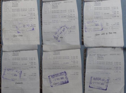 Barang bukti yang diamankan polisi. | Foto: Dok Tulang Bawang