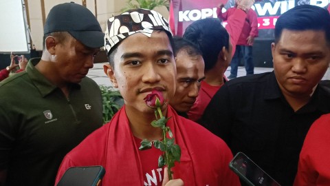 Ketua Umum PSI, Kaesang Pangarep, saat menghadiri agenda Kopi Darat Wilayah (Kopdarwil) se-Jawa Timur di Gedung Dyandra, Surabaya, Jumat (3/11/2023). Foto: Farusma Okta Verdian/kumparan
