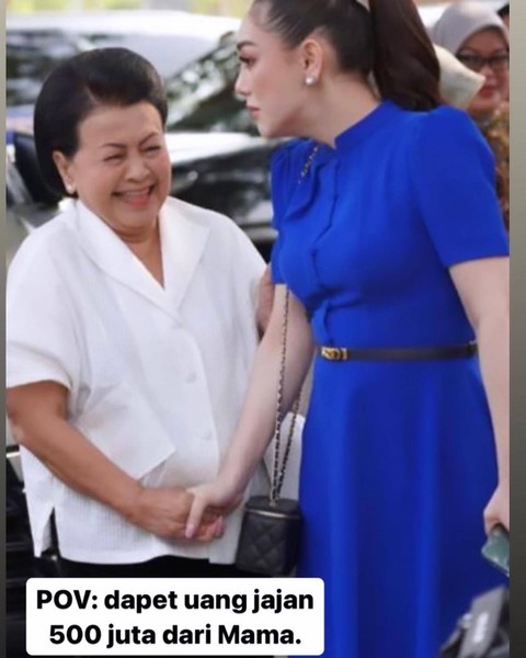 kedekatan Celine Evangelista dan istri Jaksa Agung, ST Burhanuddin. Foto: Instagram/@celine_evangelista