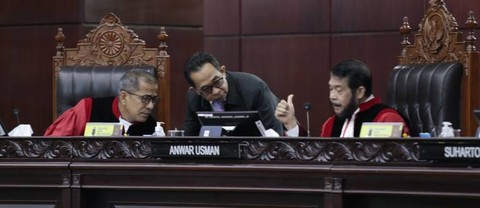 Sidang Pengucapan Putusan Uji Materiil Batas Usia Calon Presiden dan Wakil Presiden. Foto: Mahkamah Konstitusi.