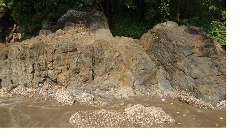 Photo ilustrasii Batu Malin Kundang di Pantai Air Manis Kota Padang. Photo koleksi pribadi