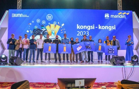 Sebagai bentuk komitmen Bank Mandiri sebagai partner finansial utama para pebisnis, program Kongsi-Kongsi 2023 kembali digelar bagi nasabah pebisnis terpilih. dok. Bank Mandiri