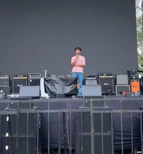 Bagus Rahmat Setiaji saat mengakui perbuatannya. Dok: Instagram Greenlane Festival