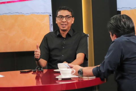 Pakar Hukum UGM, Zainal Arifin Mochtar, di Info A1 kumparan. Foto: Iqbal Firdaus/kumparan