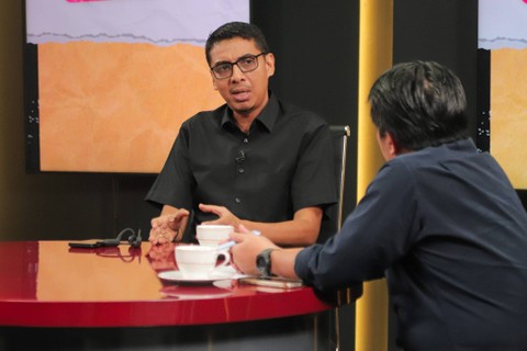 Pakar Hukum UGM, Zainal Arifin Mochtar, di Info A1 kumparan. Foto: Iqbal Firdaus/kumparan