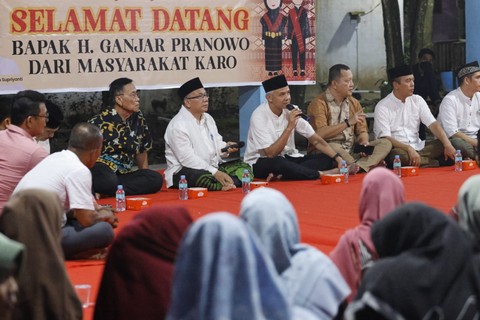 Ganjar di hadapan warga Sumatera Utara berkomitmen untuk meratakan pembangunan di Indonesia. Foto: Dok. Istimewa