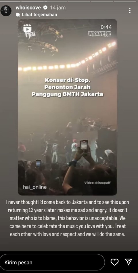 IG Story Cove Reber.