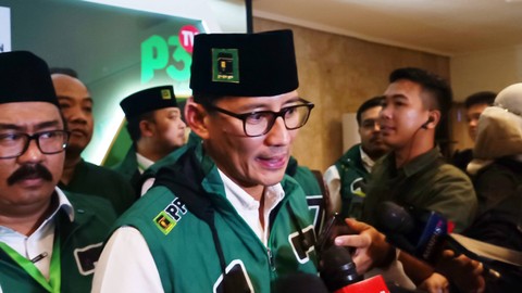 Bappilu PPP Sandiaga Salahuddin Uno di acara Silaturahmi dan Pemantapan Caleg DPR RI PPP di Ancol, Jakarta Utara, Sabtu (11/11/2023). Foto: Hedi/kumparan
