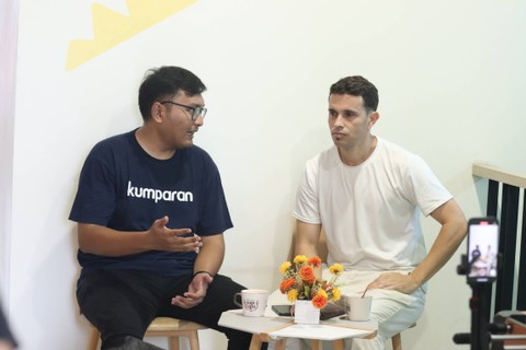 Wawancara khusus dengan ayah Welber Jardim, Elisangelo De Jesus Jardim, saat Piala Dunia U-17 2023 di Surabaya, Jawa Timur. Foto: kumparan