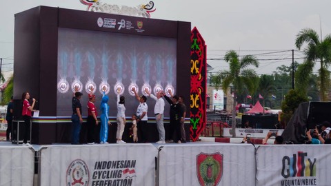 Peresmian Sirkuit SG 1973, venue UCI MTB World Championship 2023 di Palangka Raya, Sabtu (11/11). Foto: Dok. Istimewa