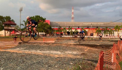 Persiapan atlet UCI MTB World Championship 2023 di Sirkuit SG 1973, Palangka Raya. Foto: Dok. Istimewa