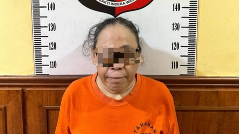 Emak-emak tersangka penipuan Rp 30 M yang korbannya seorang caleg. Foto: Dok. Istimewa