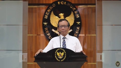 Mahfud MD semasa menjadi Menko Polhukam. Foto: Kemenko Polhukam RI