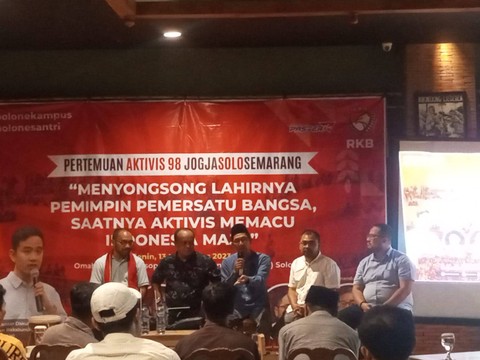 Pertemuan Jaringan Aktivis 98 Joglosemar di Solo, Jawa Tengah, Senin (13/11). Foto: Dok. Istimewa