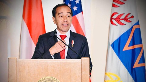 Presiden Jokowi memberikan kuliah umum di Standford University. Foto: Laily Rachev/Biro Pers Sekretariat Presiden