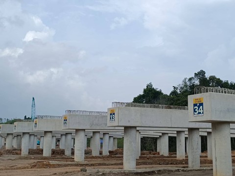 Situasi pembangunan konstruksi di IKN Nusantara, Kamis (16/11/2023). Foto: Akbar Maulana/kumparan