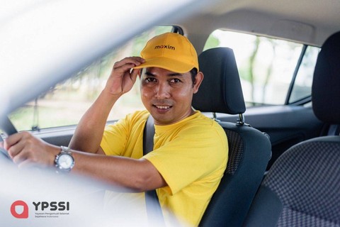 Salah satu pengemudi Maxim. Foto: dok. Maxim