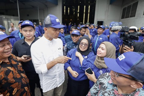 Ganjar berkomitmen meningkatkan kesejahteraan buruh lewat empat hak yang telah dilakukannya. Foto: Dok. Istimewa