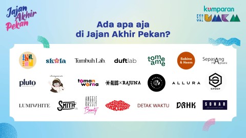 Daftar brand lokal yang hadir di Jajan Akhir Pekan. Dok. kumparan. 