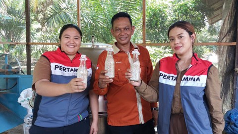 Apartemen Jamur program Semur Cendawan oleh tim CSR Pertamina Hulu Kalimantan Timur. Foto: Nabila Ulfa/kumparan