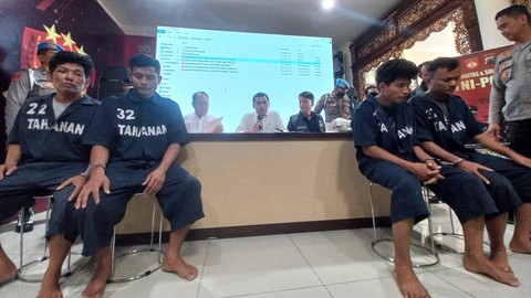 Komplotan maling spesialis rumah kosong ditangkap tim Resmob Polrestabes Semarang. Foto: Intan Alliva/kumparan