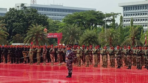 Sertijab Panglima TNI dari Laksamana TNI Yudo Margono kepada Jenderal Agus Subiyanto di Mabes TNI, Cilangkap, Jakarta, Rabu (22/11/2023). Foto: Thomas Bosco/kumparan