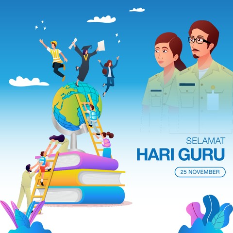 Ilustrasi ucapan selamat hari guru nasional. Sumber: https://www.shutterstock.com