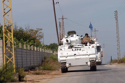 Ilustrasi kendaraan patroli tentara PBB di Lebanon. Foto: Sadik Gulec/Shutterstock