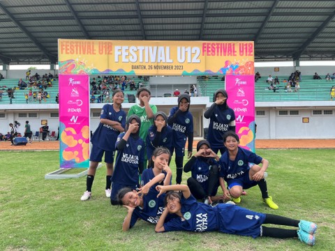 Princess Wijaya Saputra A di Festival Sepak Bola Putri U-12 ASBWI Banten. Foto: Antika Fahira/kumparanBOLANITA Foto: Antika Fahira/kumparanBOLANITA