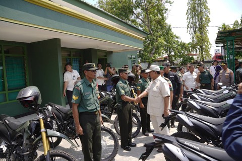 Prabowo Subianto sahkan 153 motor untuk TNI-Polri di Tuban. Foto: Dok. Istimewa
