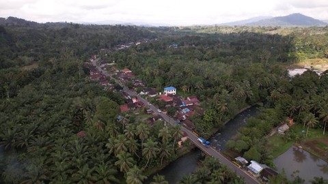 Suasana sungai Garoga, kecamatan Batang Toru yang dijadikan lokasi Lubuk Larangan di Desa Garoga, Kabupaten Tapanuli Selatan, provinsi Sumatera Utara, Sabtu (18/11). Foto: Rizki Lutfiansyah/kumparan