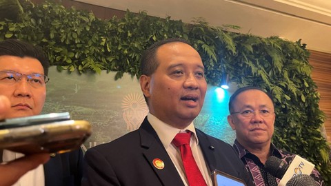 Deputi Pendanaan dan Investasi Otorita IKN Agung Wicaksono di sela-sela acara Peluang Investasi IKN di Jakarta pada Jumat (1/12/2023). Foto: Widya Islamiati/kumparan