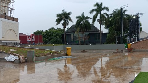Kondisi Alun-alun Karawang, Jumat (1/12/2023). Foto: kumparan