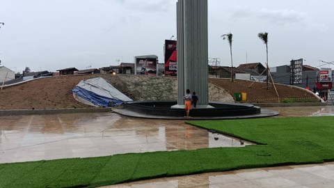 Kondisi Alun-alun Karawang, Jumat (1/12/2023). Foto: kumparan