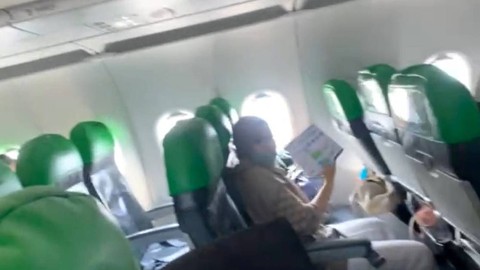 Penumpang Citilink CGK-Padang kepanasan sejam tanpa AC. Foto: Dok. Istimewa