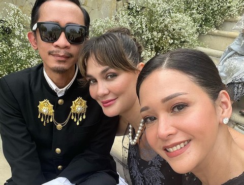 Luna Maya, Aming, Maia Estianty di Pernikahan BCL. Foto: Instagram/maiaestiantyreal