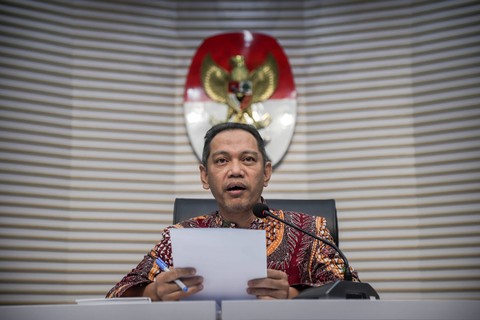 Wakil Ketua Komisi Pemberantasan Korupsi Nurul Ghufron berbicara kepada wartawan terkait penyelenggaraan Hakordia 2023 dalam konferensi pers di Gedung KPK, Jakarta, Jumat (8/12/2023). Foto: Jamal Ramadhan/kumparan