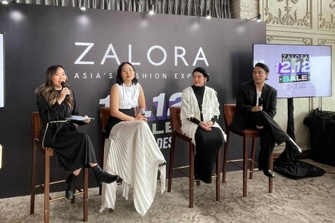 Konferensi pers perkenalan CEO baru Zalora Aashish Midha dan partisipasi Zalora dalam Harbolnas 12.12 di Oscar Altitude, Jakarta Pusat, Kamis (7/12/2023). Foto: Dok. Zalora Indonesia