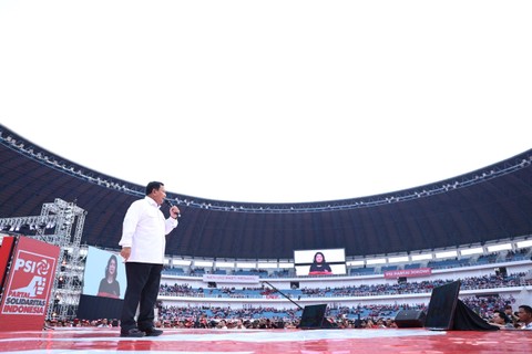Prabowo hadiri HUT ke-9 PSI di Stadion Jatidiri, Semarang. Foto: Dok. Istimewa
