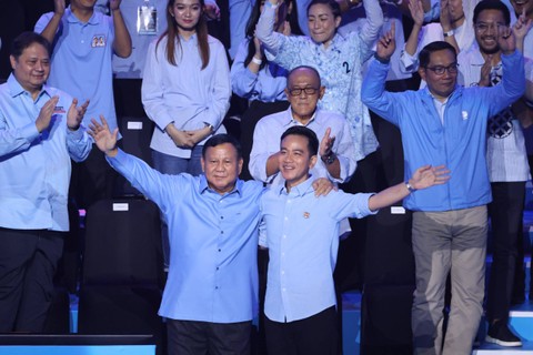 Konsolidasi Pemenangan Prabowo-Gibran bersama seluruh kader dan relawan di Sentul International Convention Center, Bogor, Jawa Barat, Minggu (10/12/2023). Foto: Dok. Istimewa