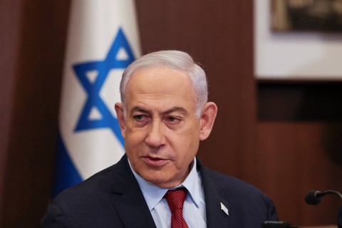Perdana Menteri Israel Benjamin Netanyahu. Foto: RONEN ZVULUN / POOL / AFP
