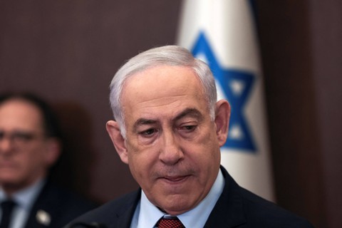 Perdana Menteri Israel Benjamin Netanyahu. Foto: RONEN ZVULUN / POOL / AFP