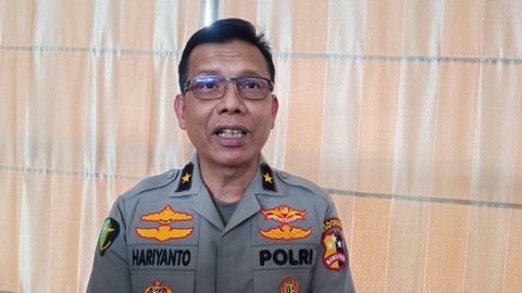 Kepala Rumah Sakit (Karumkit) Polri Kramat Jati Brigjen Pol Hariyanto saat dijumpai wartawan pada Selasa (12/12/2023). Foto: Thomas Bosco/kumparan