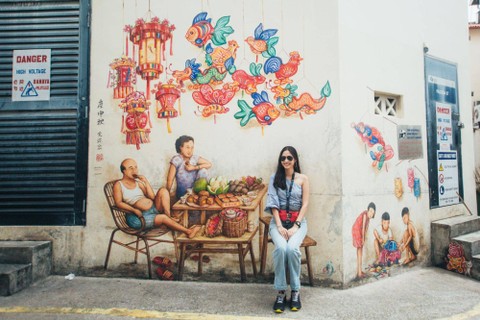  Chinatown street art by Yip Yew Chong. Foto: Singapore Tourism Board