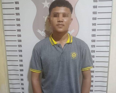 Pelaku yang berhasil diamankan. | Foto: Dok Polres Lampung Utara